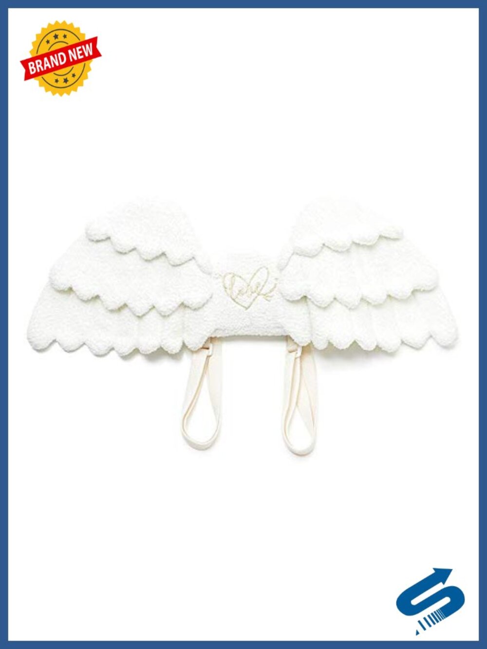 Angel Wings Plush Cosplay Backpack Mini Coin Purse Adjustable Straps